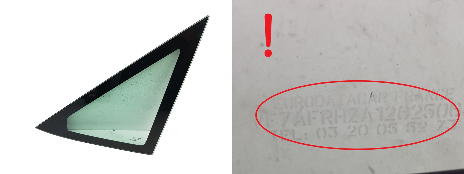 Scheibe Für Karosserie Vorne Links 8116CC Peugeot 806 Citroen Evasion AS2 DOT24