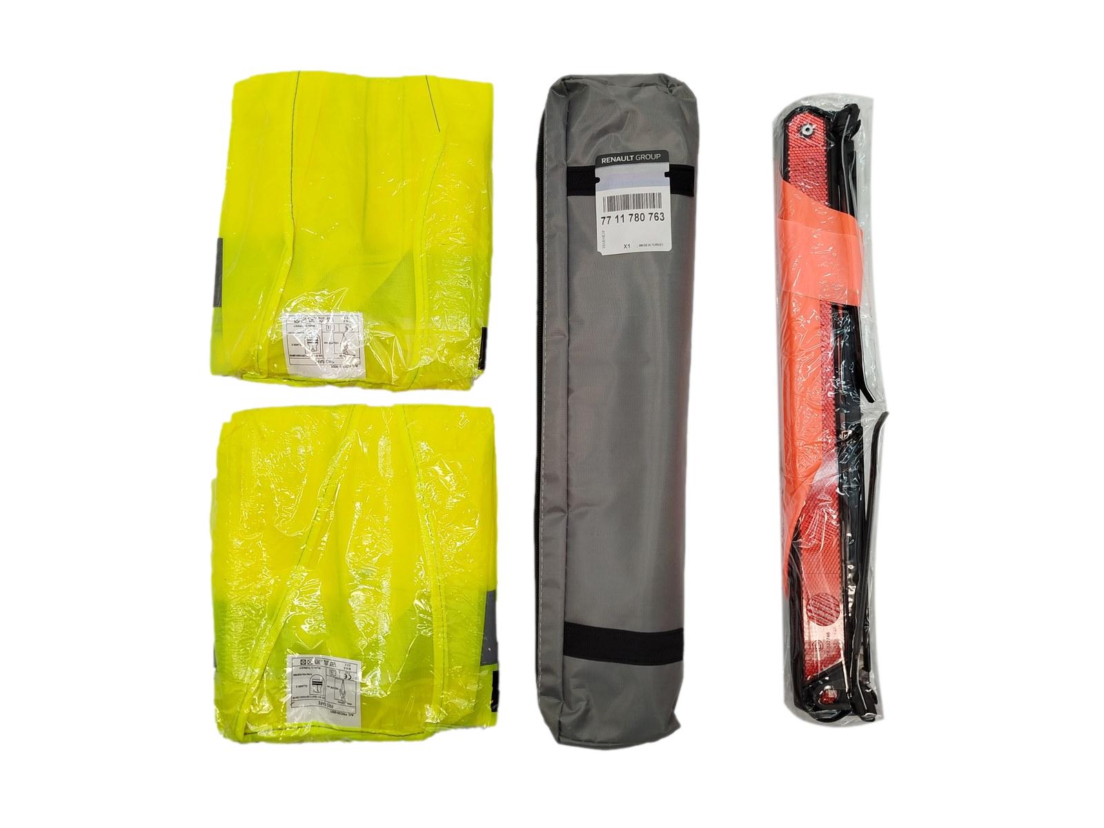 Warnweste + Warndreieck Neues Original 7711780763 Renault