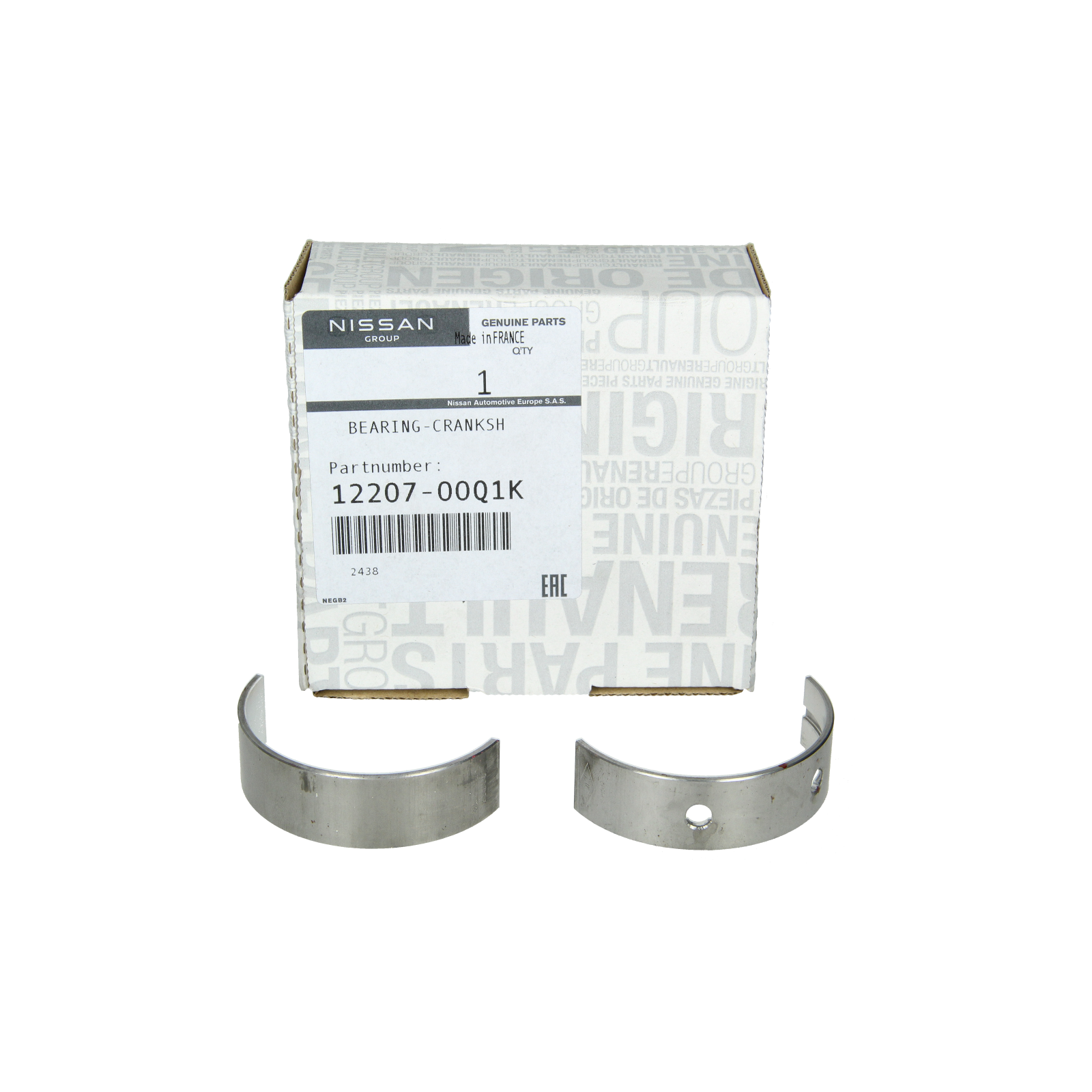 Kurbelwellenlager Original 1220700Q1K Nissan Renault