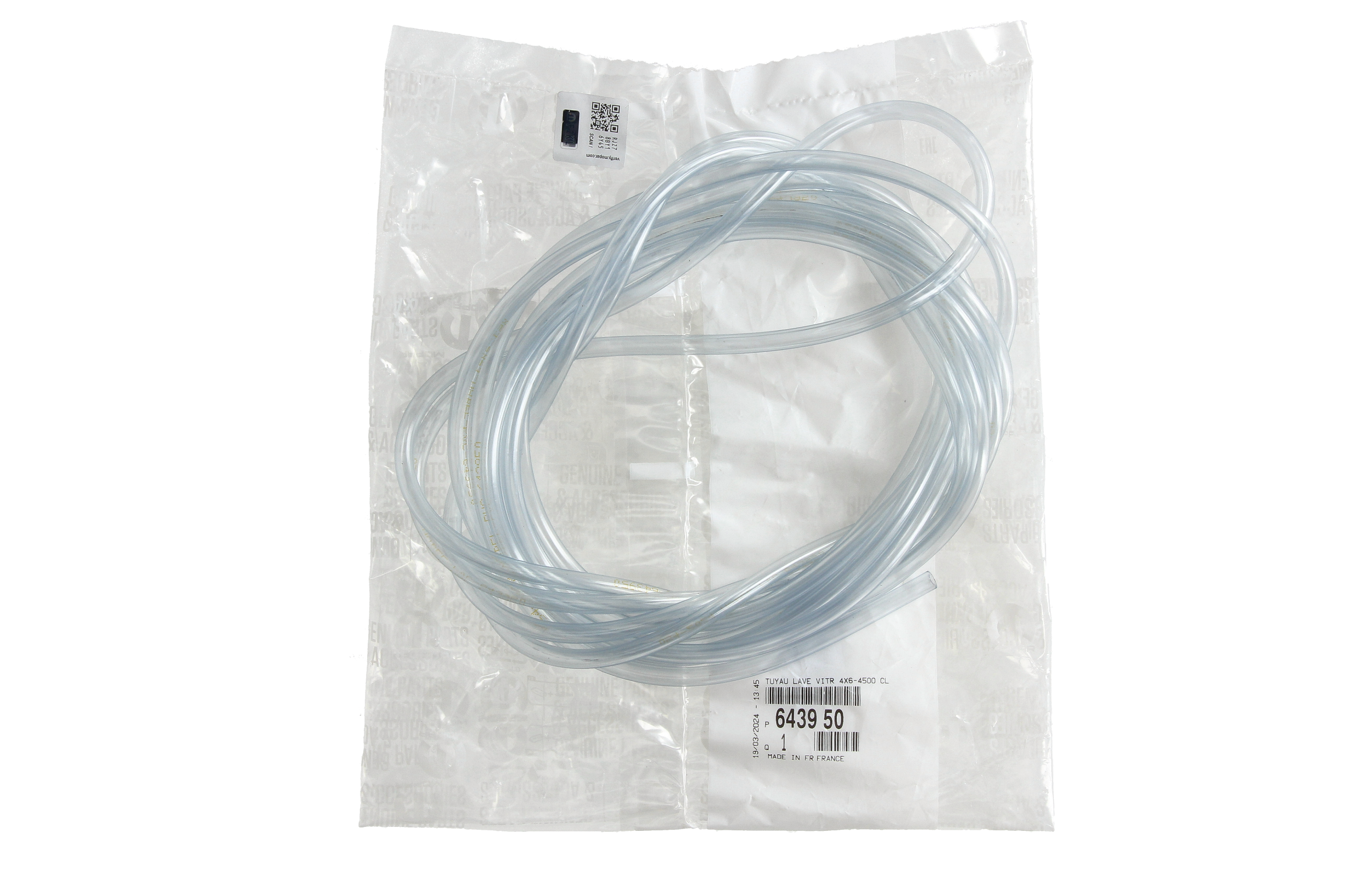 Schlauch der Waschanlage Neues Original 643950 6439.50 Citroen Peugeot