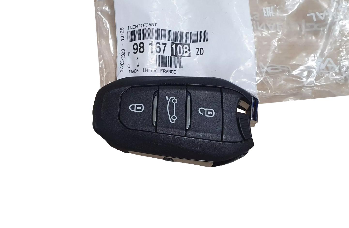 Autoschlüssel Original 98167108ZD Citroen