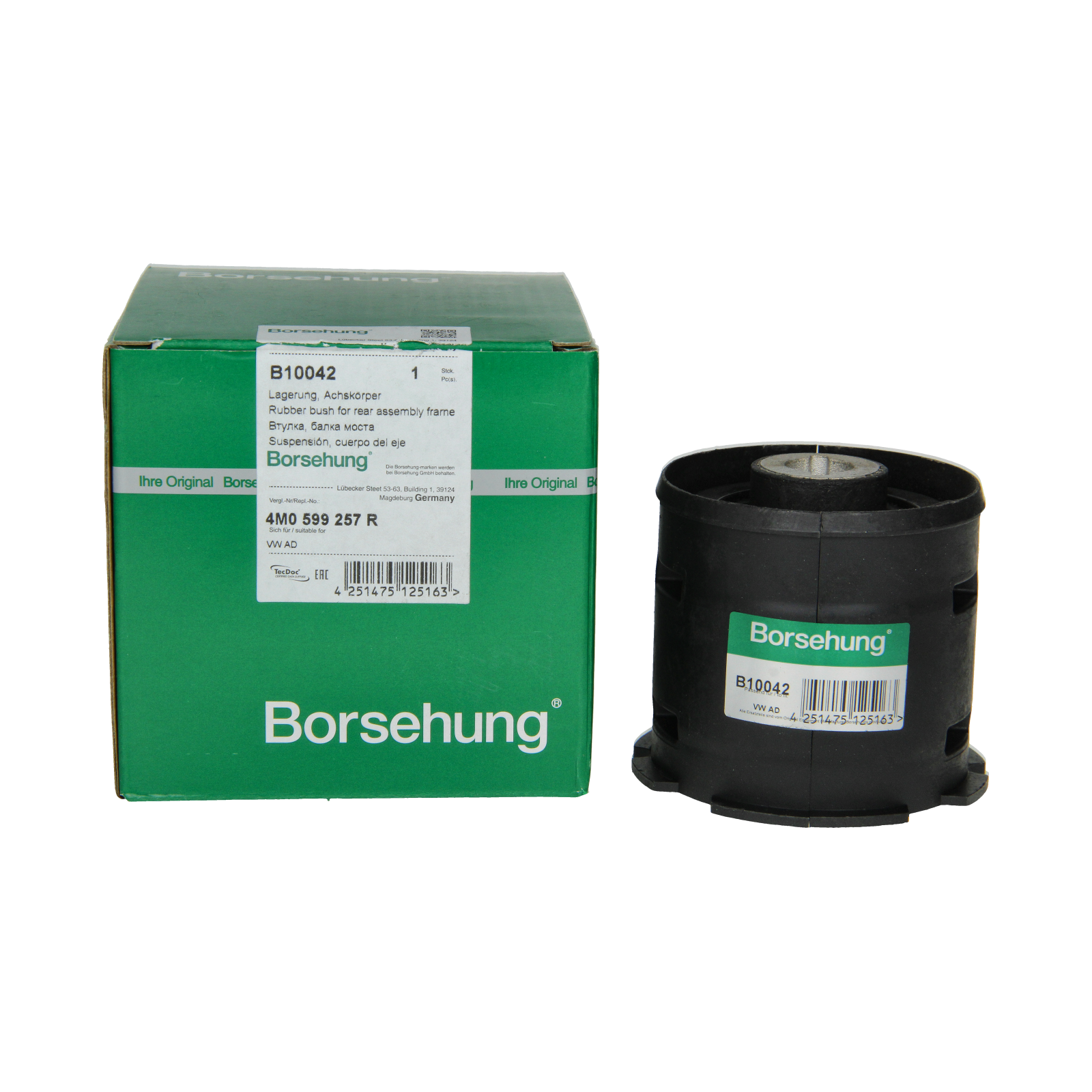 Lagerung Achskörper Achskörperlager Für VW Audi 4M0599257R B10042 Borsehung
