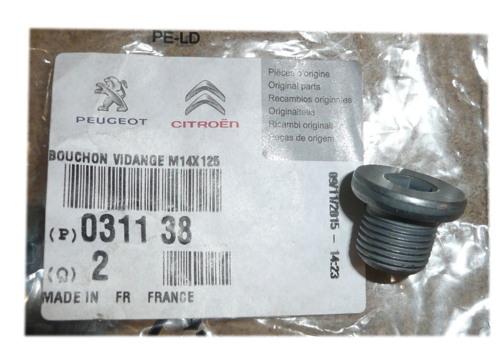 Ölablassschraube Neues Original 031138 0311.38 Citroen Peugeot