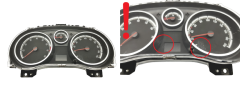 Tacho Kombiinstrument Opel Corsa D P0013312043 51859