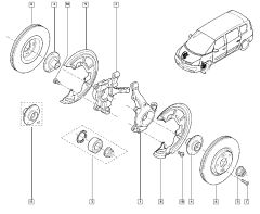 Achsschenkel Vorne Rechts Renault Espace IV Vel Satis 8200322079