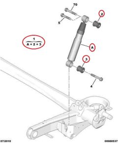 Stoßdämpfer Hinten Original Jumpy Scudo Expert II III 1400918987