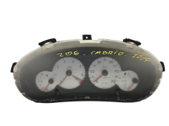 Tacho Kombiinstrument Peugeot 206 9656696380 000500610 48053