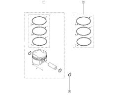 Kolbenringe Original Renault 2.0 16v M4R 7701065053