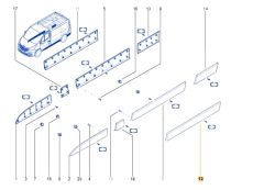 Stoßleiste Für Tür Links Neues Original 828212211R Renault