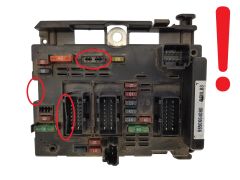 Steuergerät BSM B3 9650664080 PSA Delphi 1234