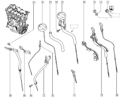 Ölmessstab Original Dacia Renault 1.4 16V 8200666287