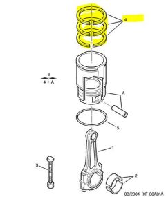 Kolbenringe Original Citroen Peugeot 1.4 16V ET3J4 0640S8