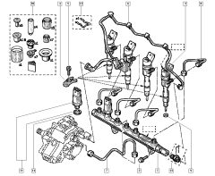 Halteplatte Injektor  Düsenhalter Injektor Original Renault Nissan 1.9 dCI 8200640863
