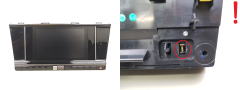 Anzeige Navi Citroen DS7 9818615980 9818608780