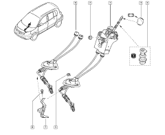 Seilzug Für Gangschaltung Original Renault Scenic Megane II 7701066651 Seilzug Für Gangschaltung Original Renault Scenic Megane II 7701066651