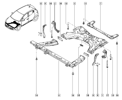 Befestigung, Halterung Neu Renault Clio 4 543171370R Befestigung, Halterung Neu Renault Clio 4 543171370R