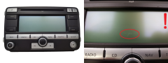 Cd-Radio Mit Mp3 Navi Volkswagen 1K0035191D 7612002044 Blaupunkt 1096