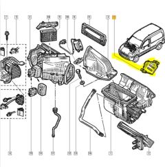 Komfortsteuergerät Original Renault Kangoo AC 8200095112 Komfortsteuergerät Original Renault Kangoo AC 8200095112
