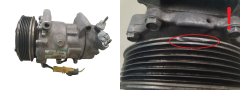 Klimakompressor 9655191680 Sanden SD6V12 Model 1450 Citroen Peugeot 1006 Klimakompressor 9655191680 Sanden SD6V12 Model 1450 Citroen Peugeot 1006