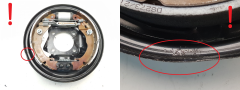 Ankerscheibe Szczęk Rechts Hinten 440007365R 440000396R Dacia Sandero 3 0km