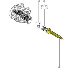 Getriebehauptwelle Neues Original Renault Clio III Twingo JH3 6001548614 Getriebehauptwelle Neues Original Renault Clio III Twingo JH3 6001548614