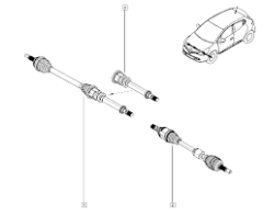 Antriebswelle Gelenkwelle Rechts Original Renault Clio IV 1.5 dCi 391003491R