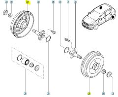 Bremstrommel Neues Original Renault Clio II Logan 316274680R Bremstrommel Neues Original Renault Clio II Logan 316274680R