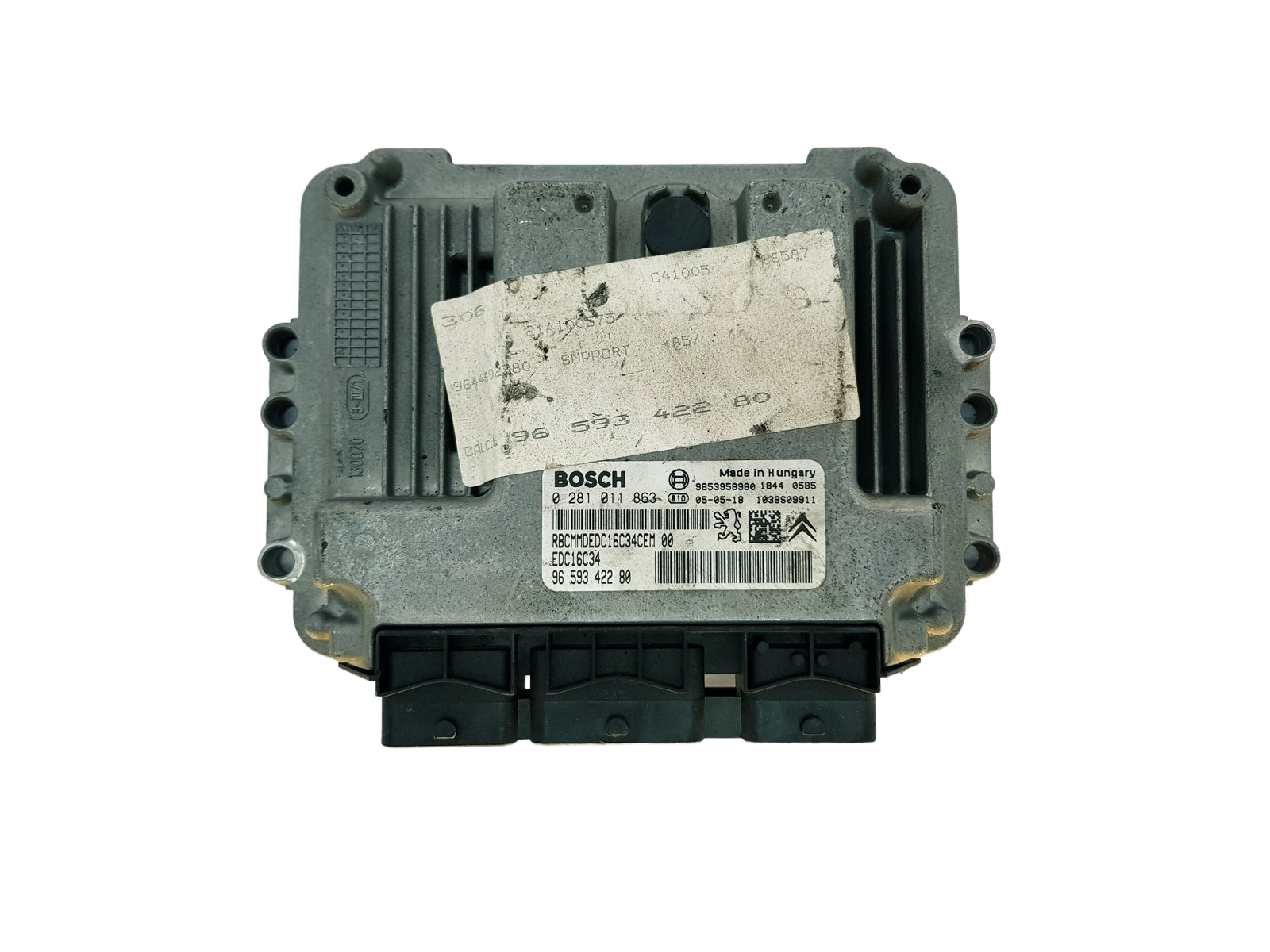 Steuergerät 0281011863 9659342280 9653958980 PSA Bosch 33103 main product photo