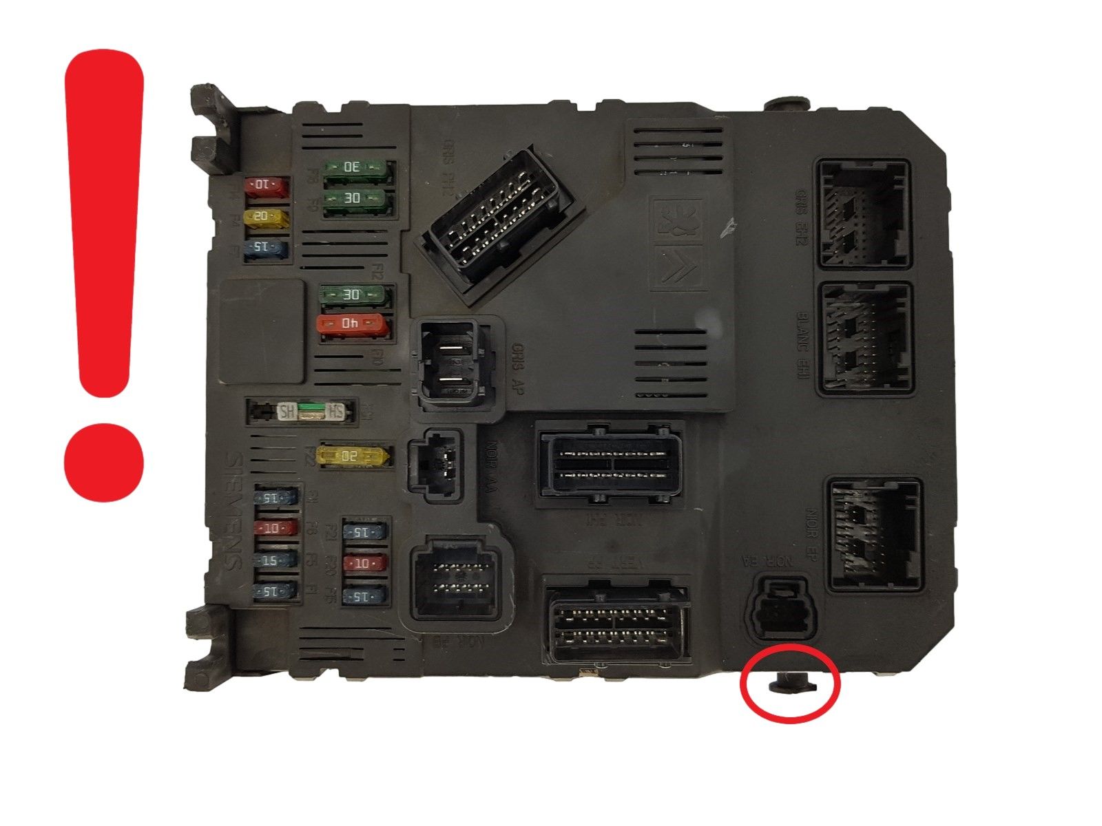 Steuergerät BSI F02-00 9649811480 S118085200H PSA Siemens 1274 main product photo