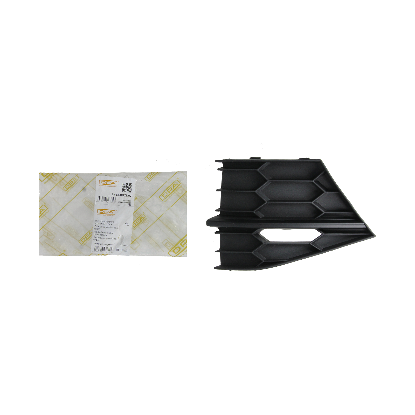 Stoßstangengrill Links Für Skoda Superb 3V0853665 88531817802 DPA main product photo