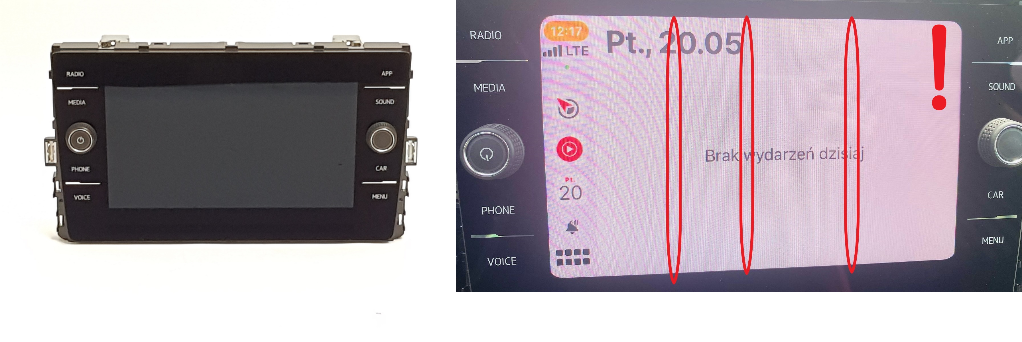 Radio-Display Volkswagen 5G6919605A VDO main product photo