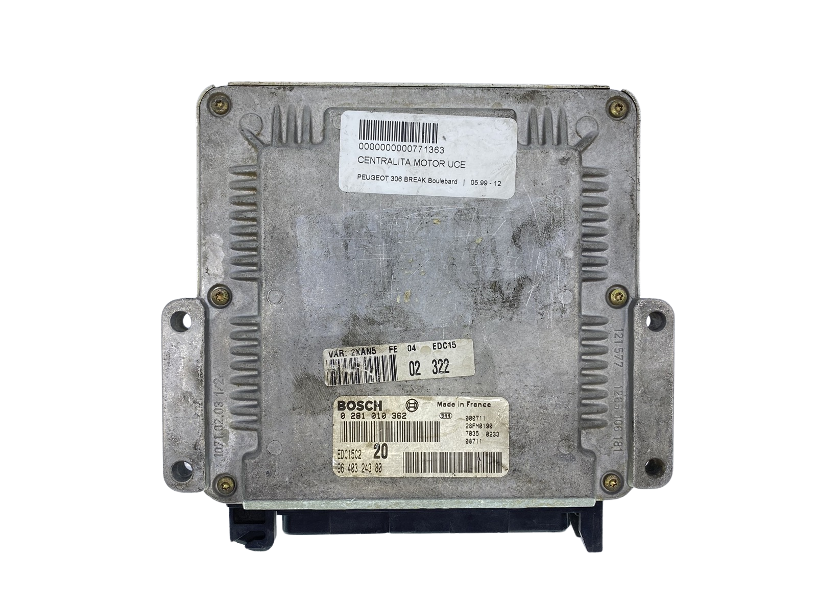 Steuergerät 0281010362 9640324380 28FM0190 PSA Bosch 63999 main product photo