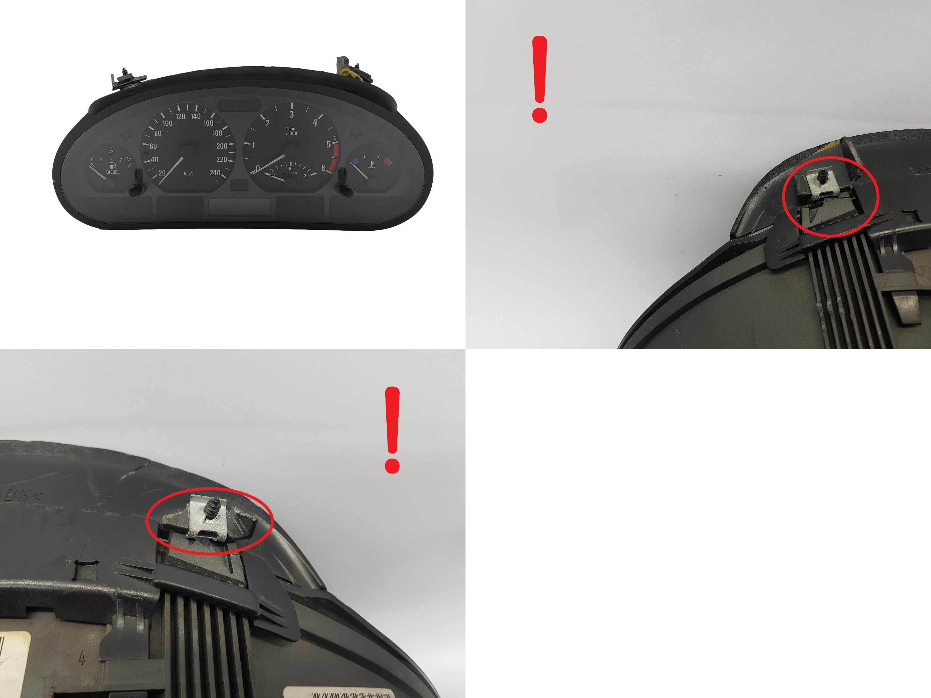 Tacho Kombiinstrument BMW 3 E46 6211 4117708 0263639160 1814 main product photo