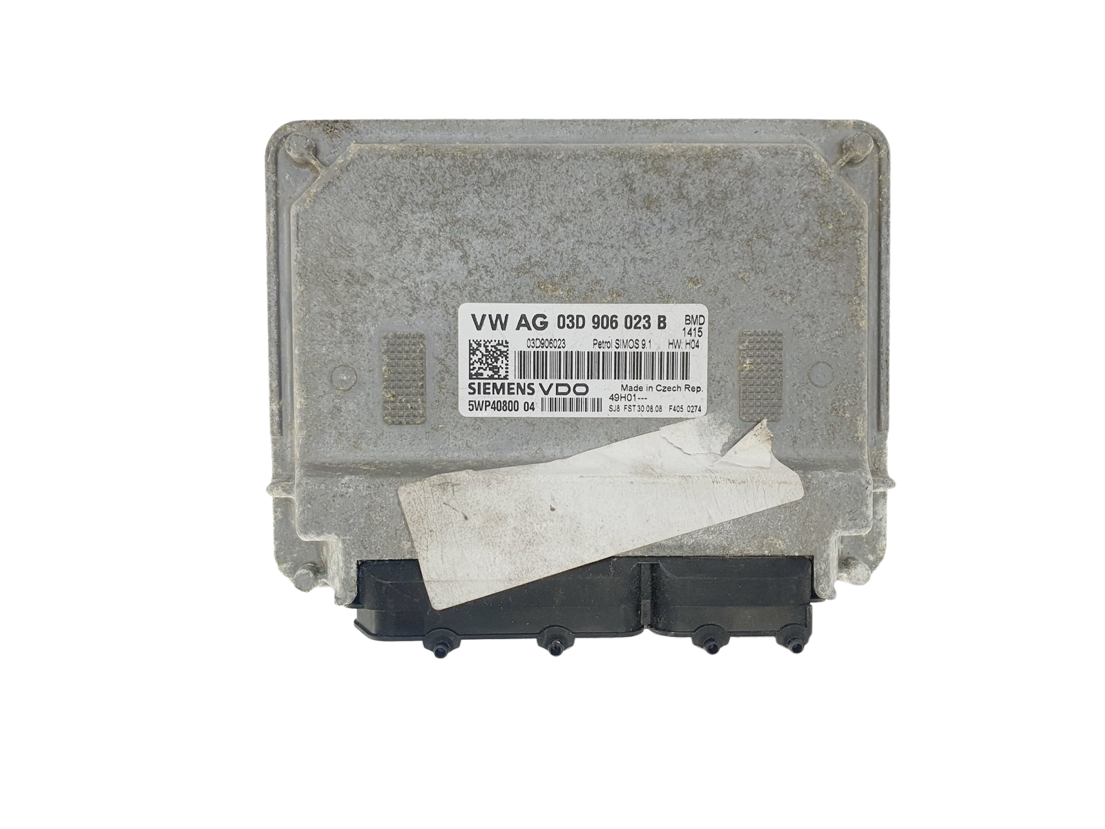 Steuergerät 03D906023B 5WP40800 04 VW Siemens 43470 main product photo