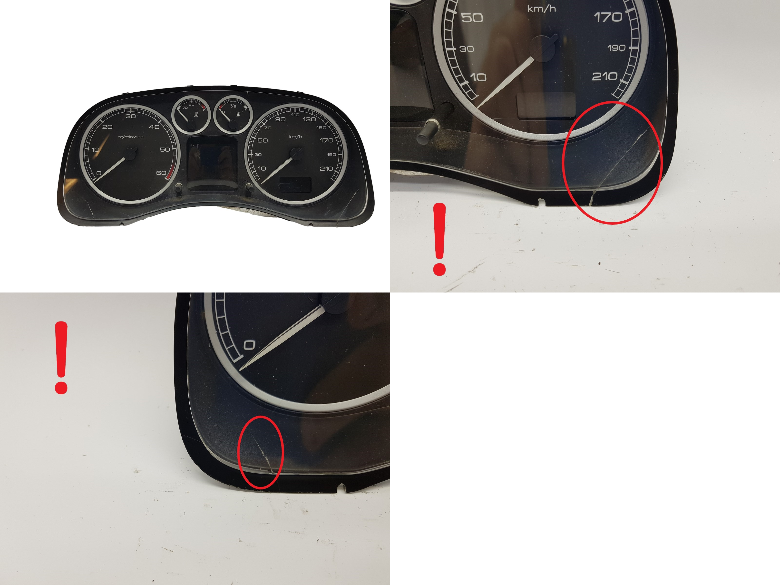 Tacho Kombiinstrument Peugeot 307 9651299680 E 01 1616 main product photo