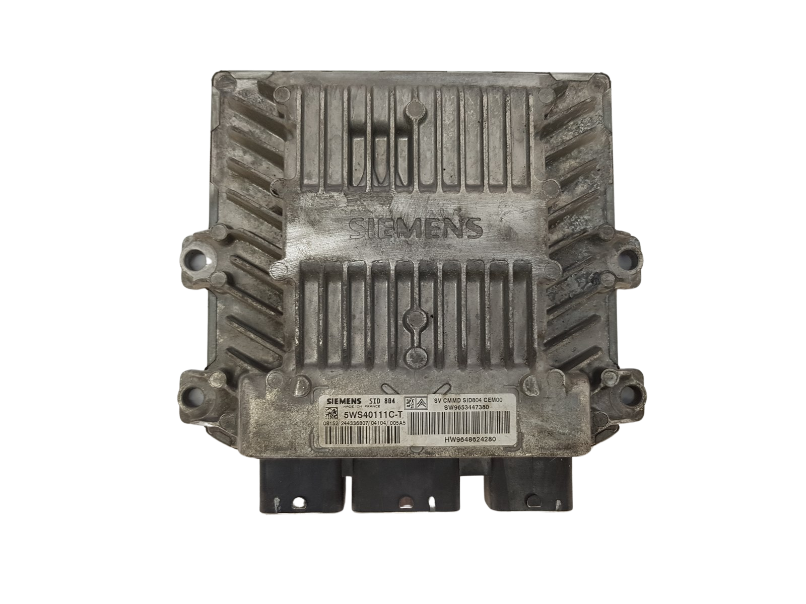 Steuergerät 9653447380 9648624280 5WS40111C-T SID804 PSA Siemens 3451 main product photo