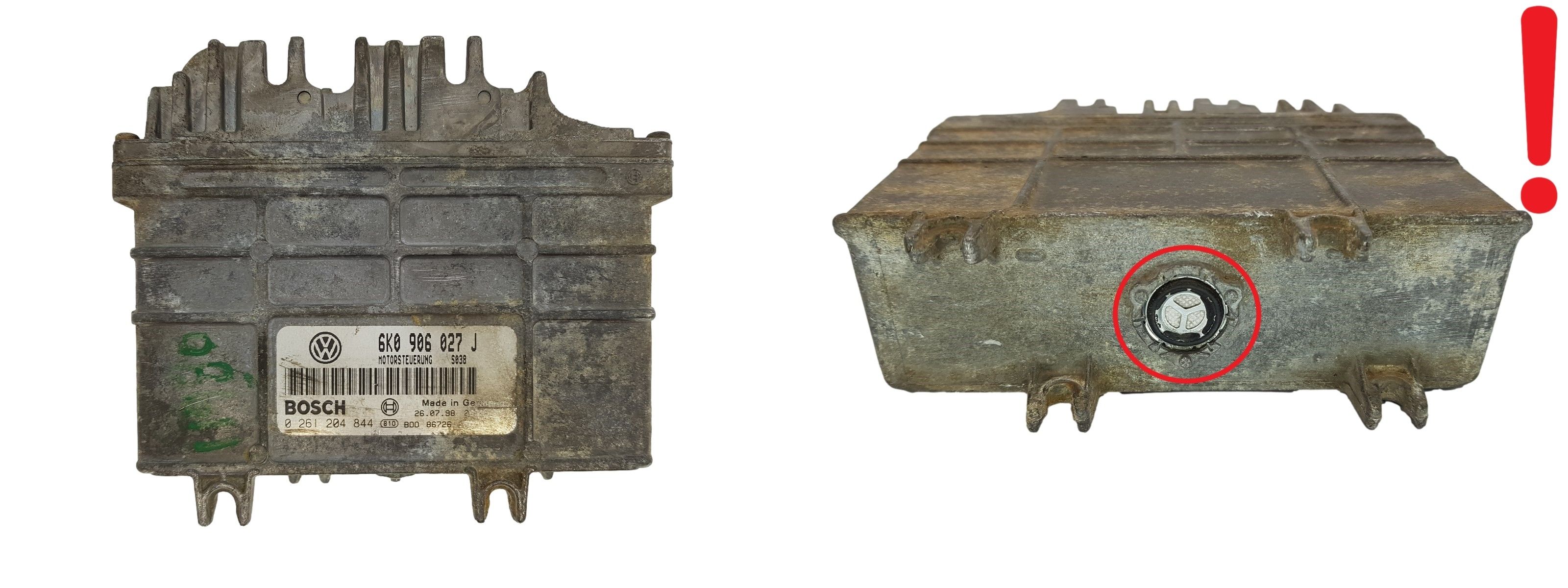 Steuergerät 6K0906027J 0261204844 Seat VW Bosch 2972 main product photo