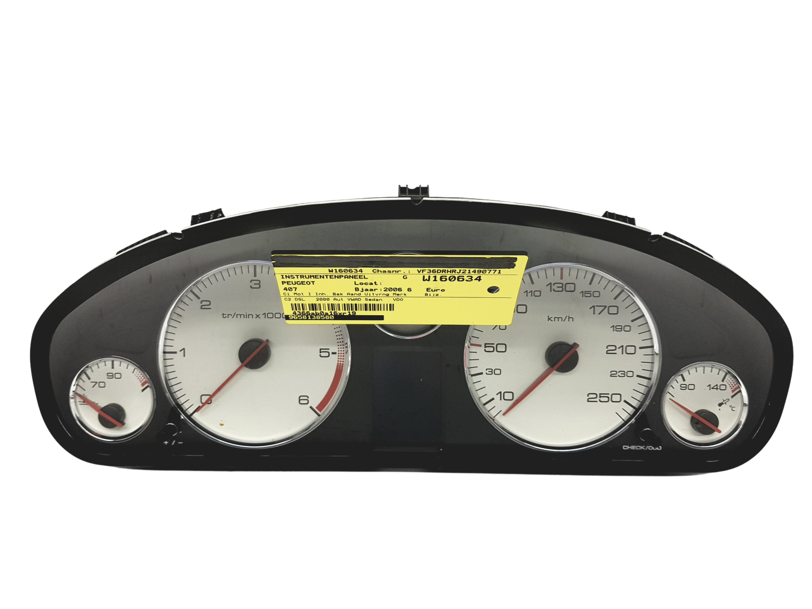 Tacho Kombiinstrument Peugeot 407 9658138580 A2C53106703 44977 main product photo