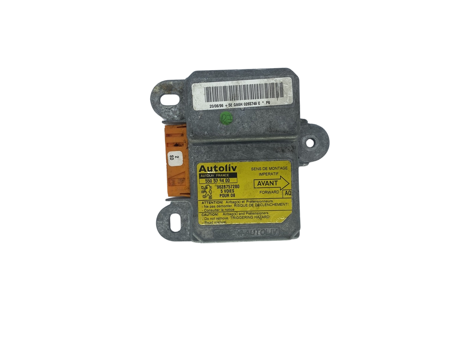 Steuergerät 550539400 9628757280 PSA Autoliv main product photo