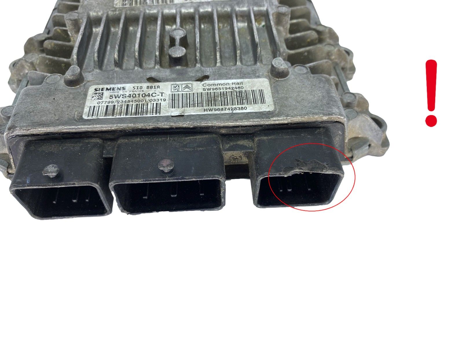 Steuergerät 5WS40104C-T 9651942480 9647423380 PSA Siemens 63960 main product photo