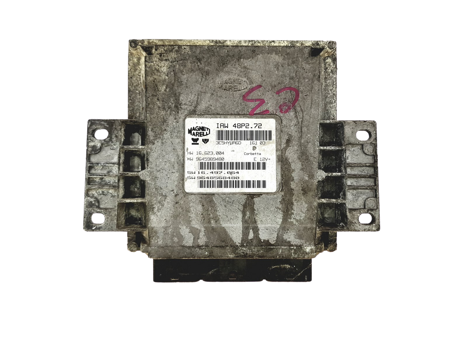 Steuergerät 9648568480 IAW48P2.72 PSA Magneti Marelli 27002 main product photo