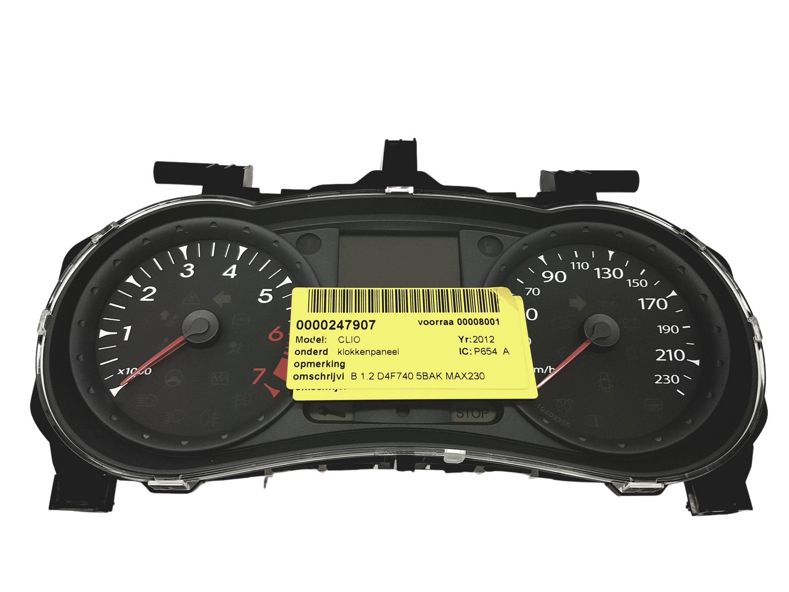 Tacho Kombiinstrument Renault Clio 3 8201059899 A 31789 main product photo