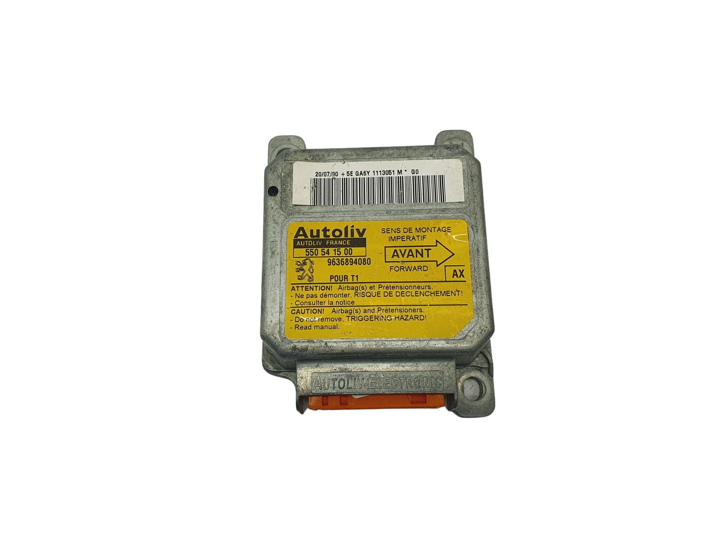 Steuergerät 550541500 9636894080 PSA Autoliv 68982 main product photo