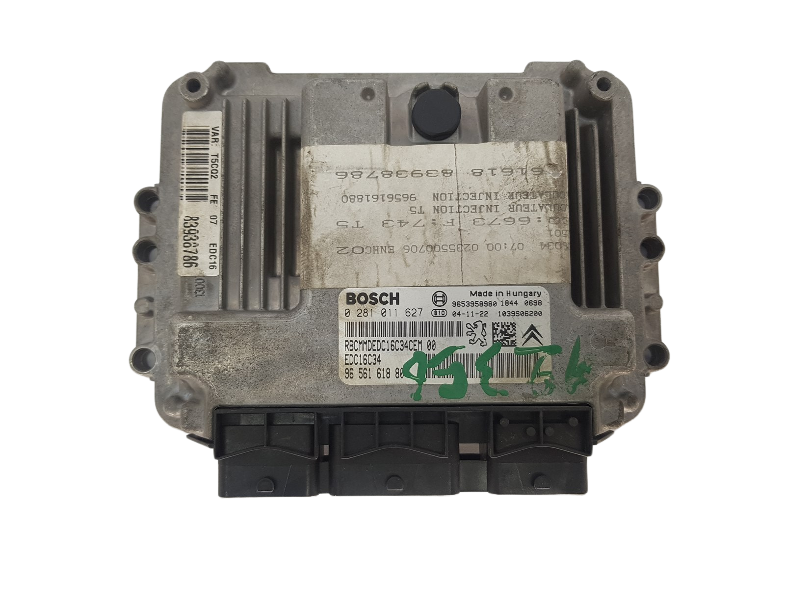Steuergerät 0281011627 9656161880 9653958980 PSA Bosch 3278 main product photo