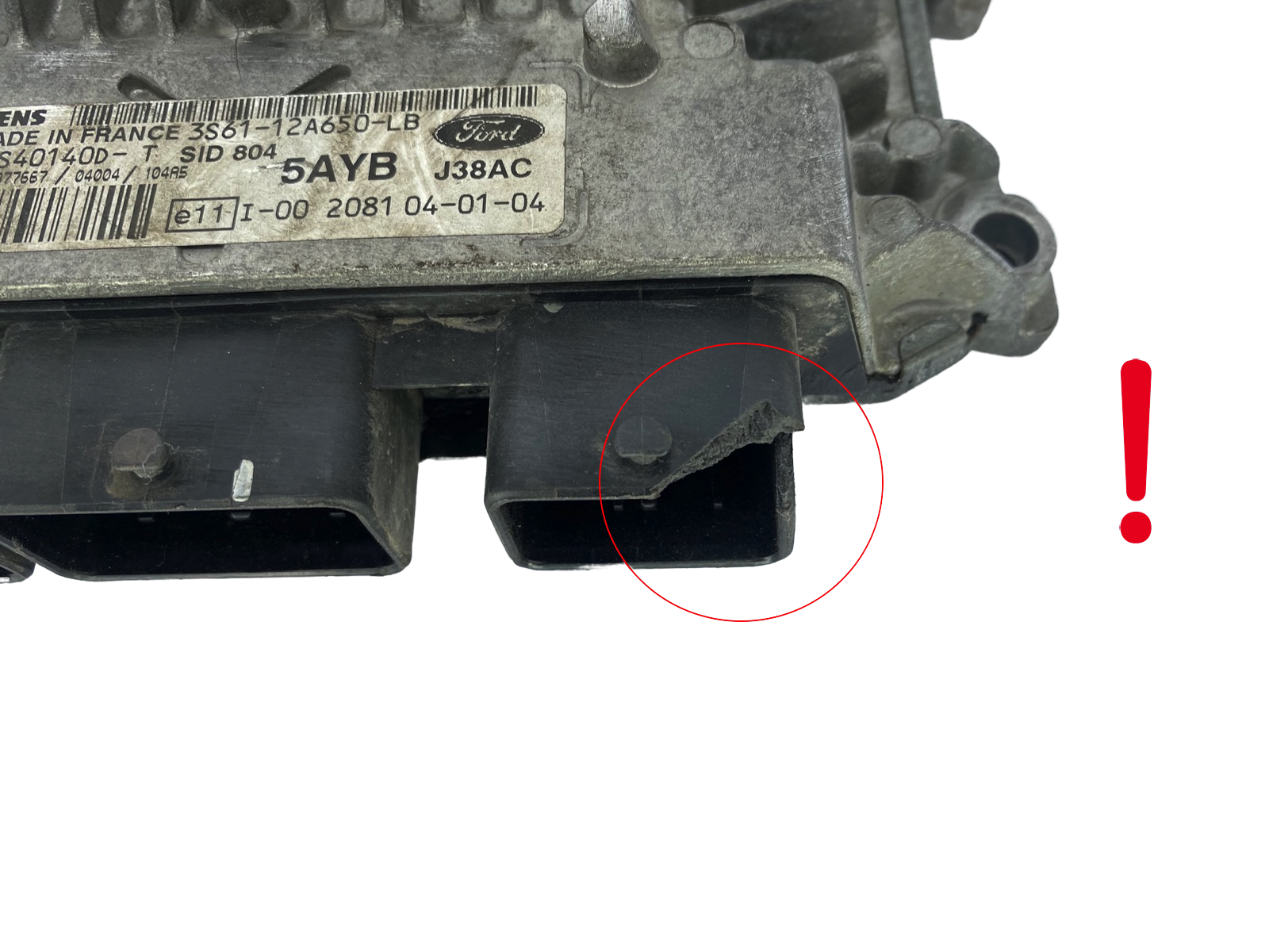 Steuergerät 3S61-12A650-LB 5WS40140D-T SID 804 Ford Siemens 48780 main product photo