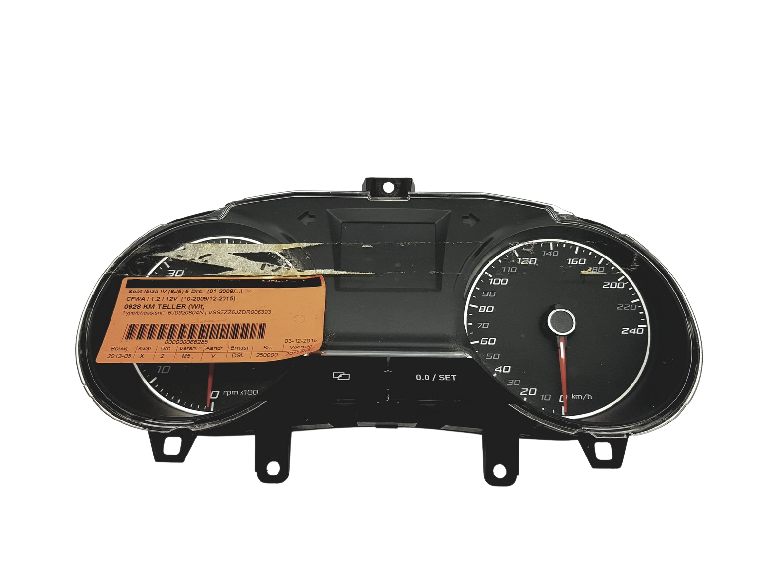 Tacho Kombiinstrument Seat Ibiza 6J0920804N A2C3505400 52273 main product photo