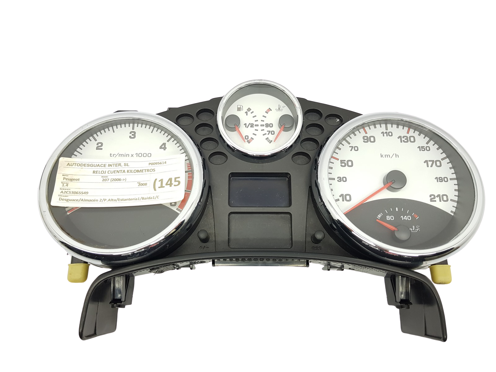 Tacho Kombiinstrument Peugeot 207 9666133380 A2C53337662 VDO 26974 main product photo