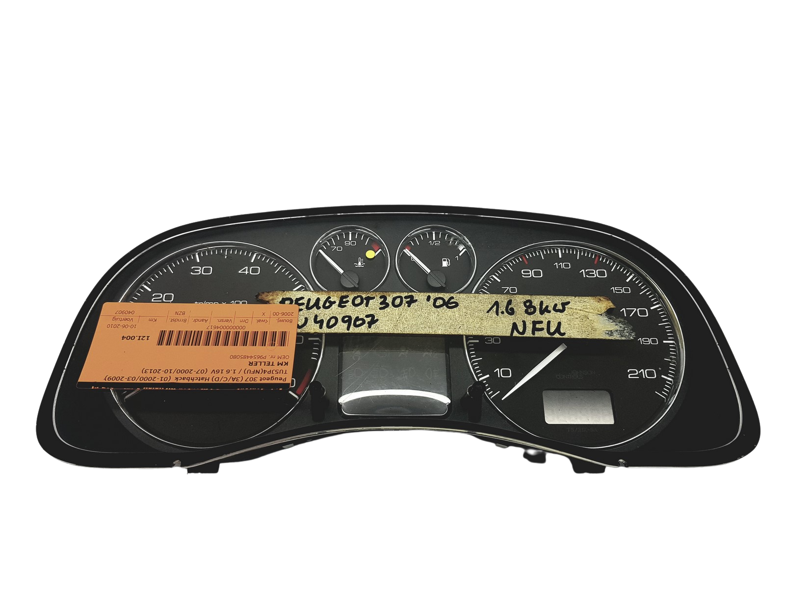 Tacho Kombiinstrument Peugeot 307 9654485080 A01 53269 main product photo
