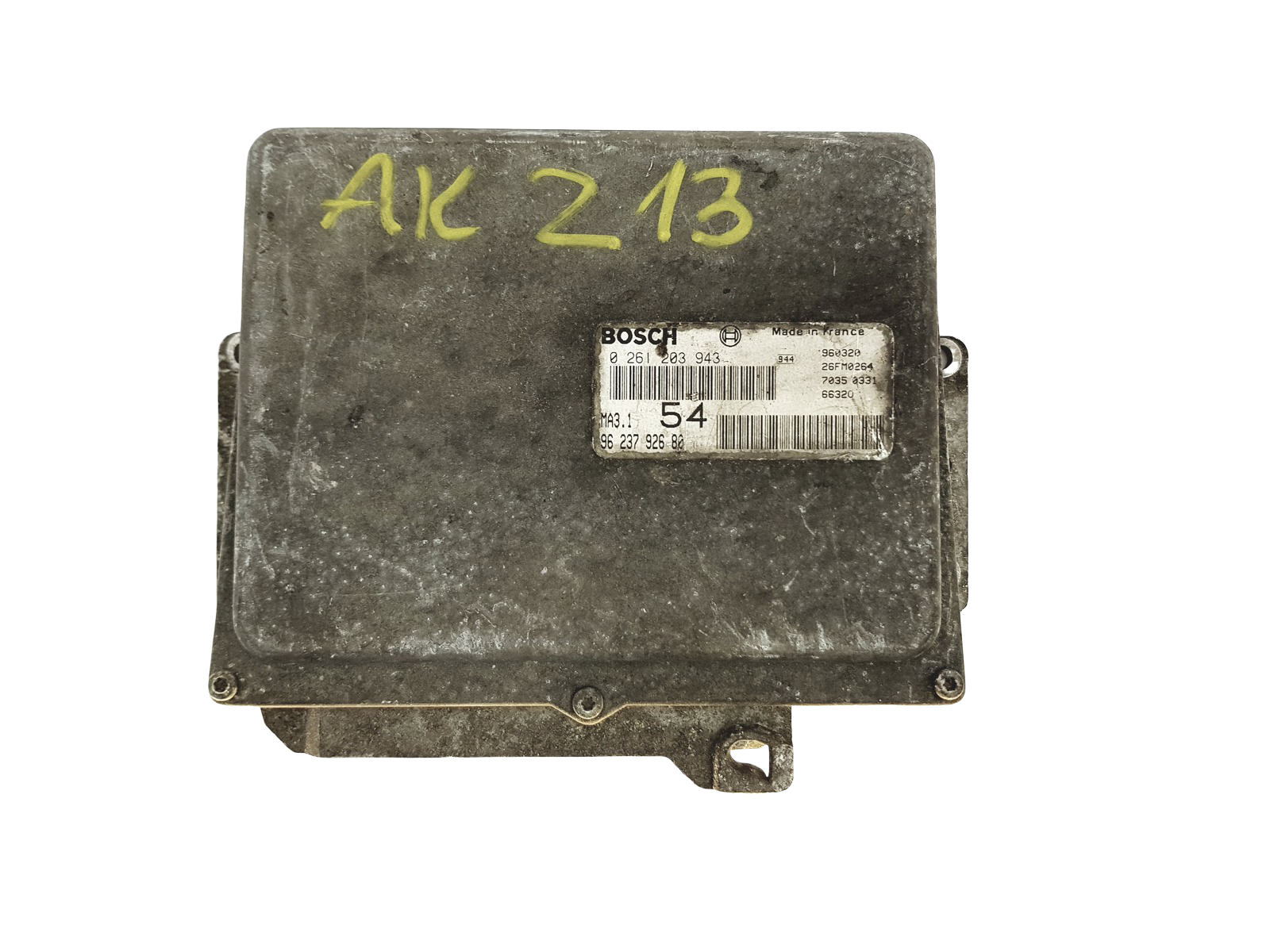 Steuergerät 0261203943 9623792680 26FM0264 MA3.1 PSA Bosch 22235 main product photo