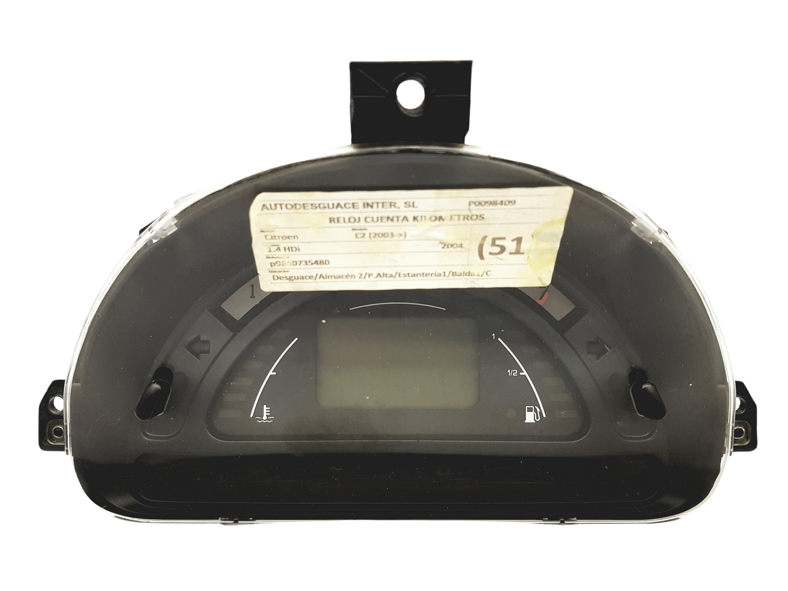 Tacho Kombiinstrument Citroen C2 C3 P9650735480 G 01 57992 main product photo